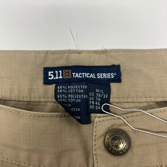 5.11 Tactical TAC-143 Ripstop Cargo Pants Men's 38x32 (38x31) Utility Work Khaki - Picture 4 of 10